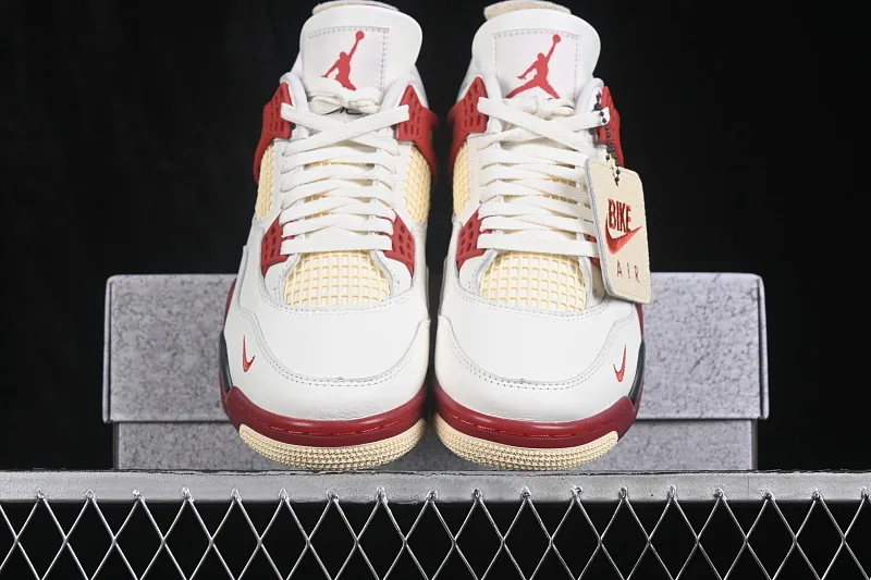 All Categories Air Jordan Jordan Series Basketball Shoes Air Jordan 4 OG Version Nigel Sylvester x Air Jordan 4 Retro "Brick After Brick" AJ4 Joe 4 White Red Urine Stains 2.0 IQ8055-100